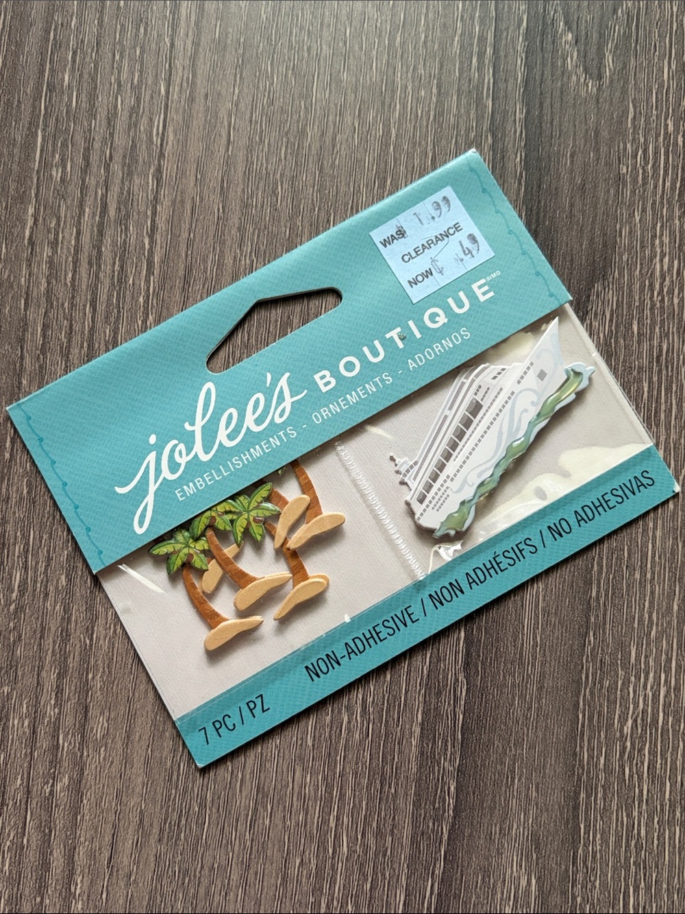 ❤️$8 Jolee's Boutique Palm Trees and Cruise Ship Embellishments